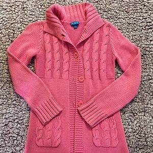 Girls pink sweater